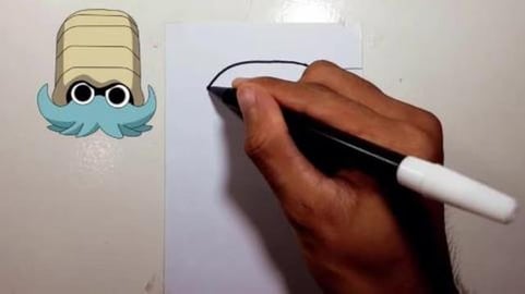 Drawing Pokemon OMANYTE #Shorts