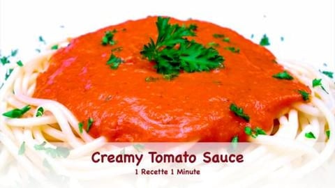 Creamy Tomato Sauce for Pasta - Vegan Recipe (shorts)