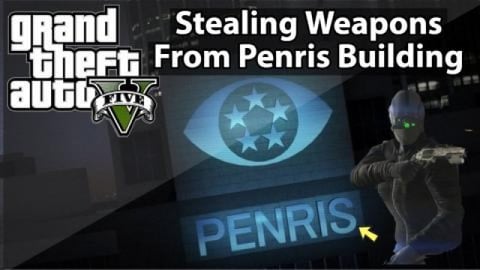 Stealing Weapons from Penris Building in Stealth in GTA 5...