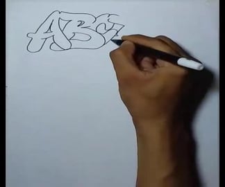drawing grafity alfabet #shorts