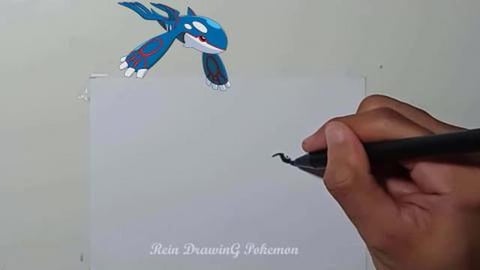 DRAW POKEMON KYOGRE #SHORTS