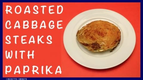 Roasted Cabbage Steaks with mild Paprika / Wedges, Easy V...