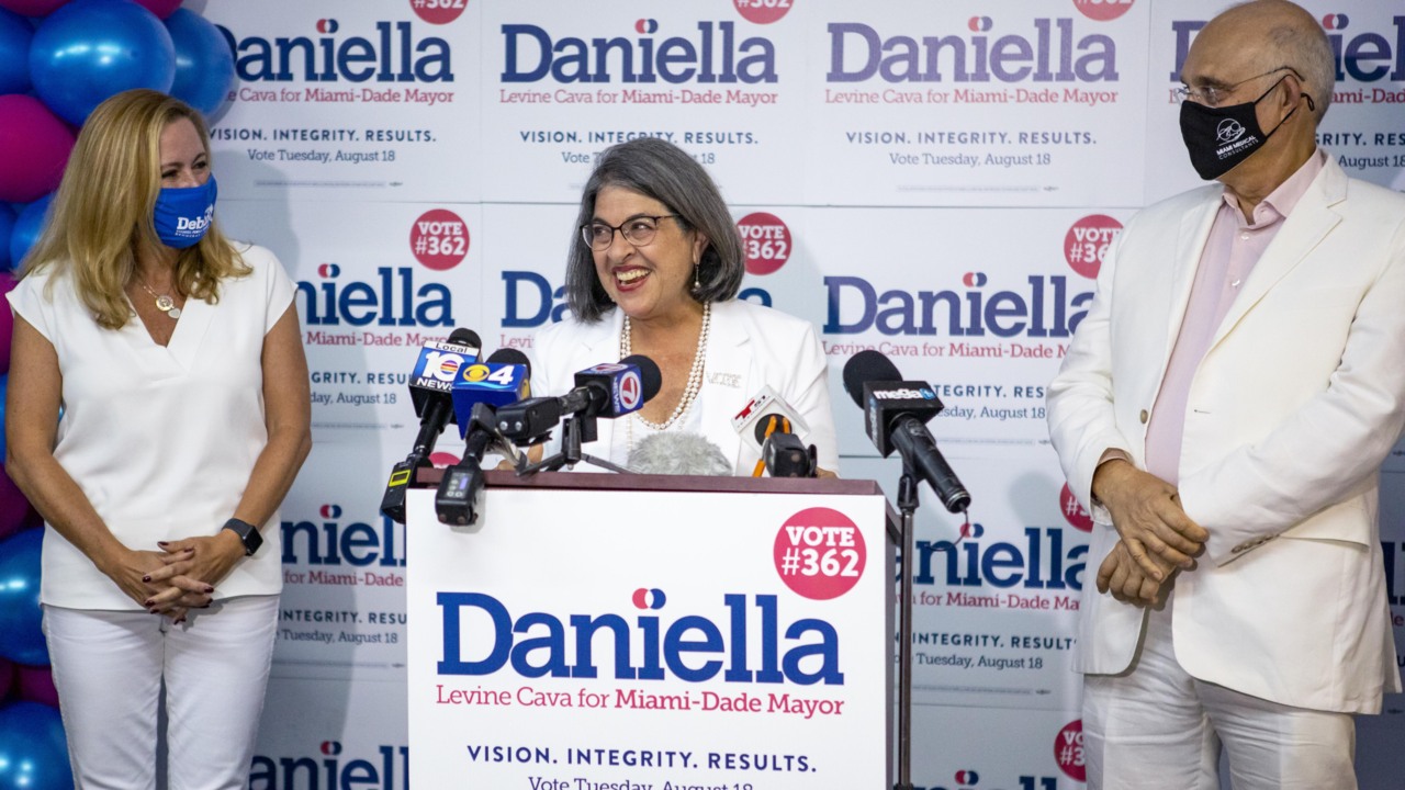 Daniella Levine Cava Addresses The Public As She Heads To Run-off In ...