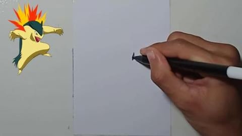 Drawing Pokemon typhloslon