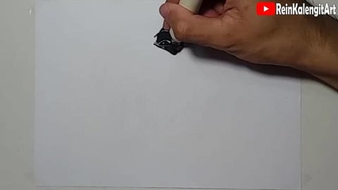 Drawing dog character graffiti