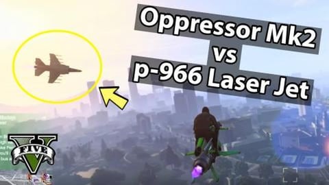 Oppressor MKII Vs Jet P-996 Laser in GTA 5 Online Ps5