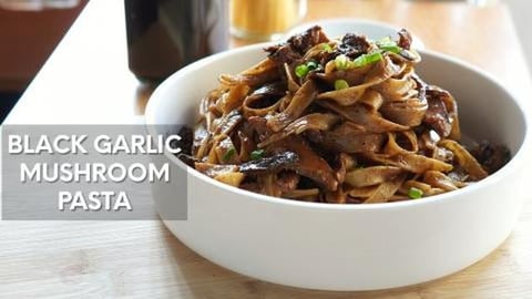 Black Garlic Mushroom Pasta Recipe 
