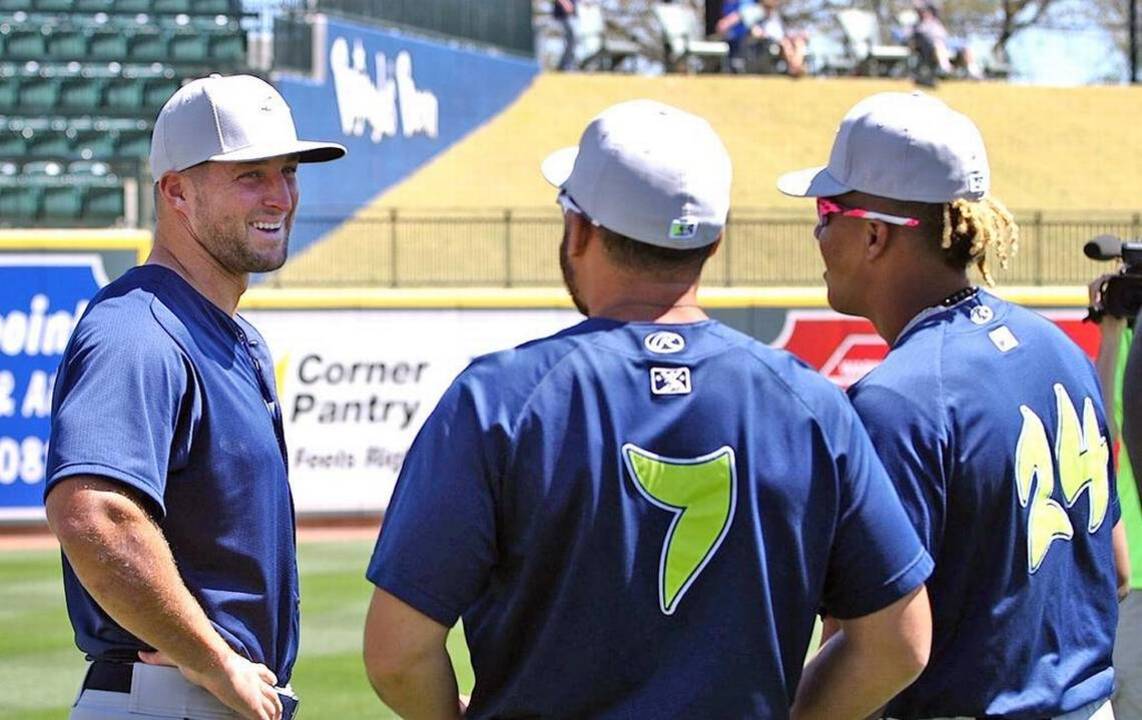 Tim Tebow Game Worn Autographed Columbia Fireflies Jersey