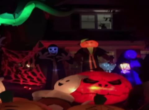 A very spooky Halloween in our neighborhood 