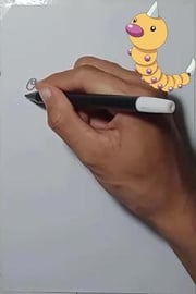 DRAW POKEMON WEEDLE #SHORTS