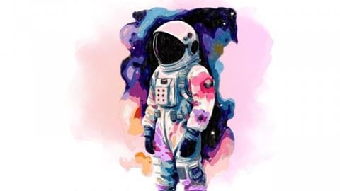 A Dash of Pink in Space