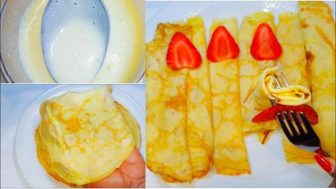 Very Very Thin And Light Crepes-Pancakes Recipe.