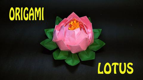 LOTUS (Modular design) | Origami tutorial | Paper crafts