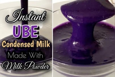 Instant Ube Condensed Milk Made With Milk Powder Recipe