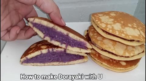 TasteHJ126 _ DORAYAKI WITH UBE FILLING RECIPE