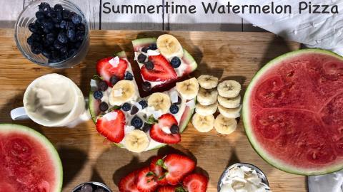 Summertime Watermelon Pizza