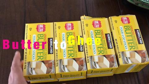 Butter to ghee