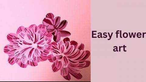 Easy Flower Painting Technique