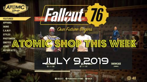 Fallout 76 | Atomic Shop This Week | July 9,2019