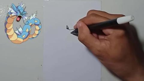 Drawing Pokemon gyarados shorts