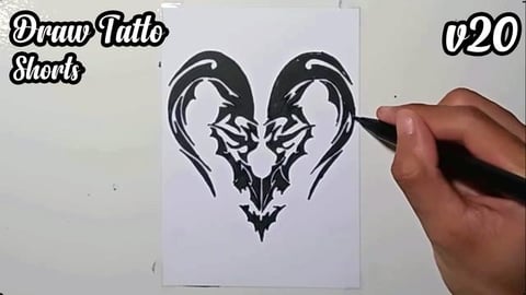 Draw tatto v20 #shorts