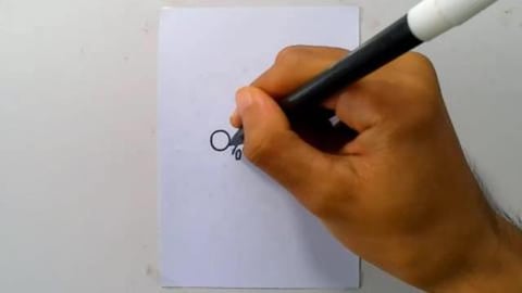 Drawing little boy zombie cartoon graffiti shorts