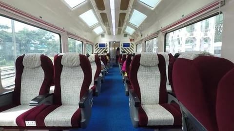 Inside Vistadome Coach