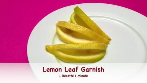 Lemon Leaf Garnish / Food Decoration (shorts)