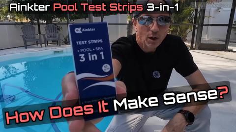 Best Budget Pool Test Strips? Ainkter 3-in-1 Salt Water P...