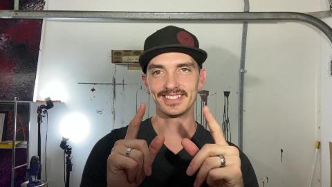 Attempting a Fractal Painting with Acrylic Paints