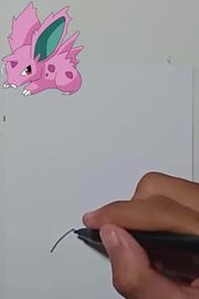 DRAW POKEMON NIDORAN_MACHO #SHORTS