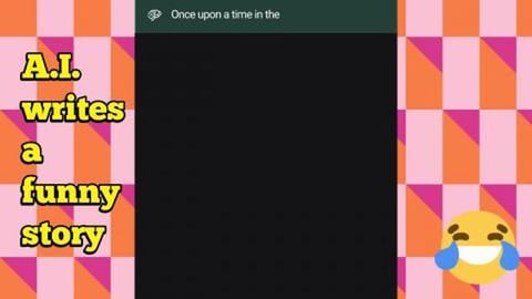 AI writes a funny story