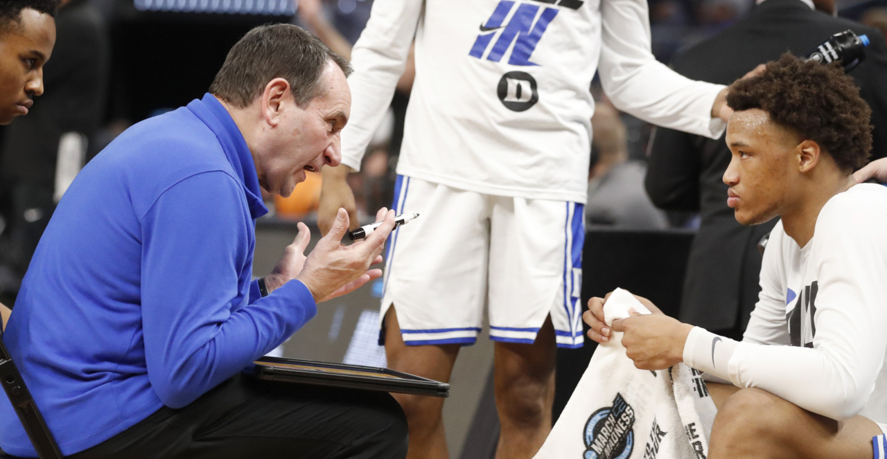 Duke's Coach K describes players talking him into switching from zone ...