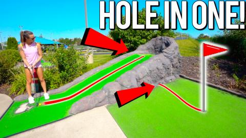 Elisha Gets An EPIC Mini Golf Hole In One! - Part 3