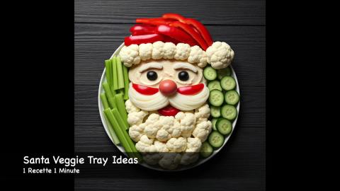 Santa Veggie Tray Ideas (shorts)