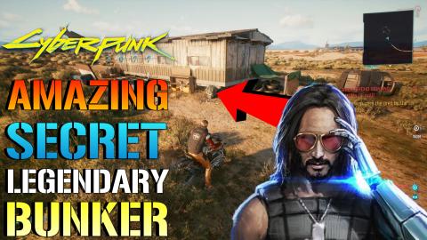 Cyberpunk 2077: Amazing SECRET Legendary BUNKER! Filled W...