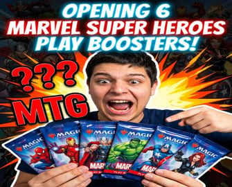 MTG Opening 6 Marvel Super Heroes Play Boosters! 9:16