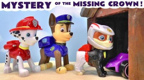 Paw Patrol Moto Pups Wildcat helps solve the Crown Myster...