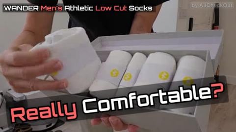 Best Thick Athletic Ankle Socks? WANDER Men's Low Cut Soc...