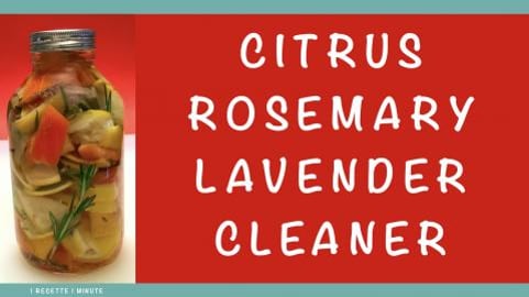 Homemade Citrus Rosemary Lavender All-Purpose Cleaner / w...