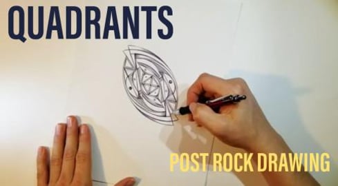 Quadrants - Post Rock Timelapse Drawing