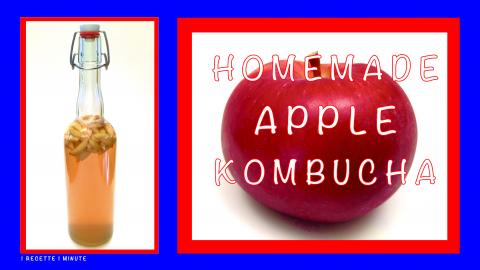 Homemade Fresh Apple kombucha / Healthy, Sparkling & Refr...