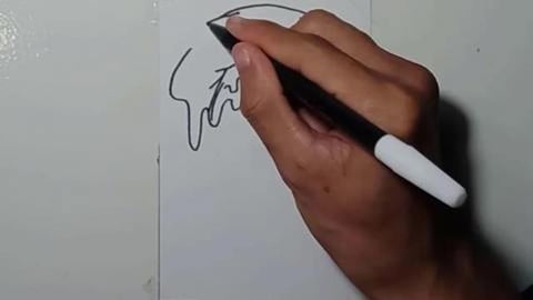 Drawing Grafity Character donuts and tongue shorts