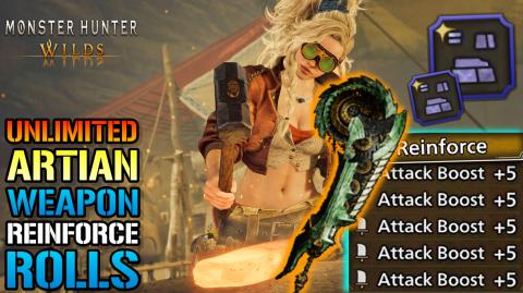 Monster Hunter Wilds: UNLIMITED "Artian Weapon" Reinforce...