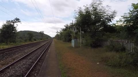 Gokarna Road Station Surrounded By Hills | Karnataka