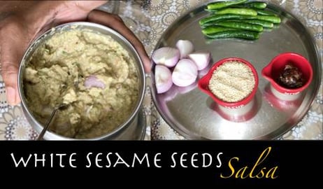 WHITE SESAME SALSA MAKING METHOD || BY BB CHEF