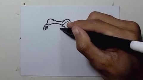 Drawing Grafiti Red masked hippopotamus #shorts