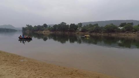 Locals Riding Coracle | Hogenakkal