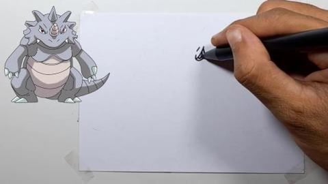 Drawing Pokemon RHYDON shorts