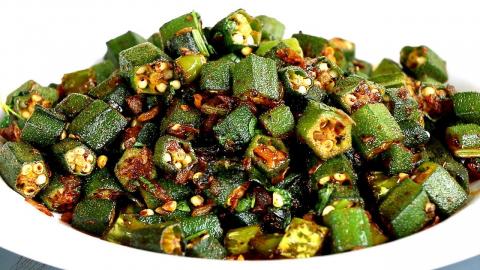 ladies finger Fry- south indian recipe